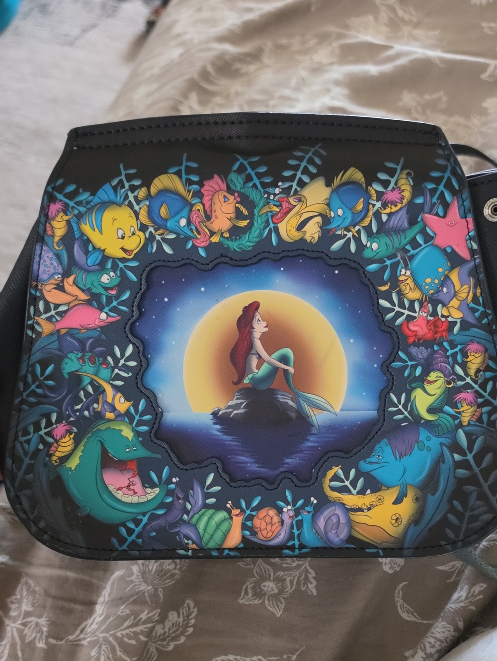 Loungefly Multicolor The Little Mermaid Scene Crossbody Bag